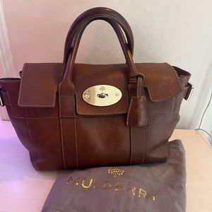 Mulberry Leather Top Handle Bag
